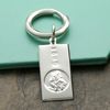 CJoL - Personalised Solid 925 Sterling Silver St Christopher Custom Hallmarked Ingot Keyring In Gift Box