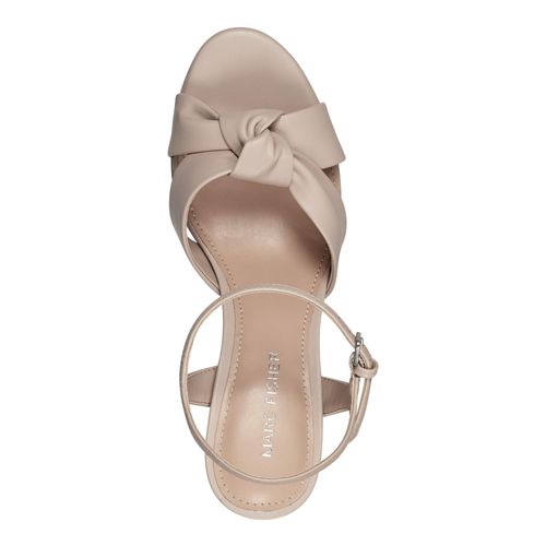 Marc Fisher Women's DEREN Heeled Sandal, Lite Latte 110, 8.5