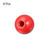 sourcing map 6Pcs Threaded Ball Knobs, M16 Female Thread Thermoset Ball Knob 1.97'' Dia Red Round Operation Ball Handles Embedded Threaded Knob for Machine Handle Tool Replacement