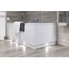 Newton Bathroom Gloss White Adjustable Height End Bath Panel 800mm