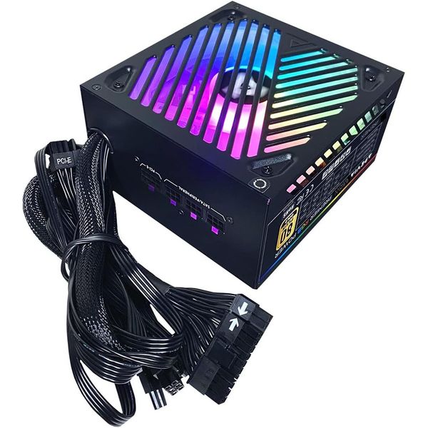 Fuente de poder 650W 80+ Gold con RGB y diseño semimodular.