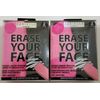2 Pack- Danielle Creations Erase Your Face Makeup Remover Cloths