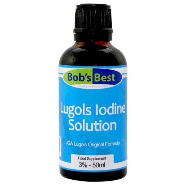 Lugols Iodine Solution - 3% - 50ml - Essential Earth Element & Antiseptic