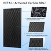 XD6065 Activated Carbon & XD6075 True HEPA Replacement Filter, Compatible with