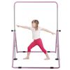 Updated Folding Gymnastics Bar w/ Adjustable Height Junior Expandable Horizontal