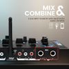 Pyle Bluetooth 3-Channel DJ MP3 Mixer, Mic-Talkover, USB Flash Reader