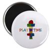 CafePress PLAY GAME Magnets 2.25" Round Magnet (10 pack)