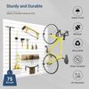 Slatwall Panel 4FT X 4FT, Interlocking Slat Wall Paneling Garage Wall Organizer,