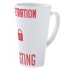 CafePress Hacking Cybersecurity Penetration 17 oz Latte Mug