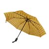 ECO CHIC Automatic Umbrella Windproof Strong Compact Folding Travel Umbrella (Monkeys Mustard)