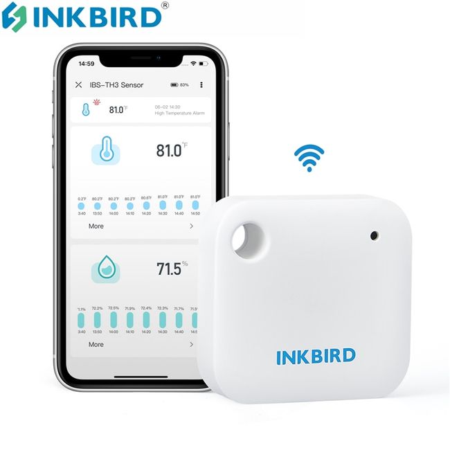 INKBIRD Smart Bluetooth Temperature and Humidity Thermometer IBS-TH2 Plus
