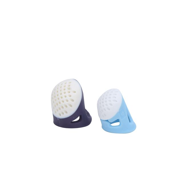 2Pcs Sewing Thimble Silicone Sewing Thimble Finger Protector for Fingers Thumb DIY Sewing Tools