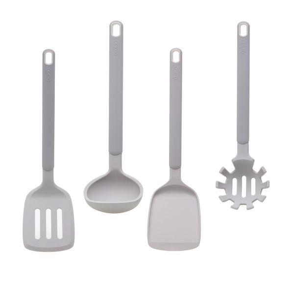 Kitchen Set, Silicone Cookware, Set of 4, Kitchen Tools Utensils, Turner, Ladle, Heat Resistant, Cooking, Cooking, Spoon, Tableware Set, Kitchen Tool Set (turnerset)