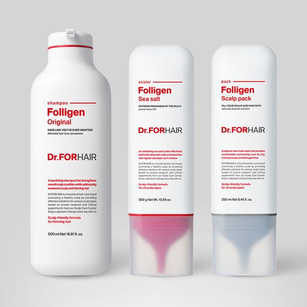 [Doctor For Hair 3-STEP] Polygen Shampoo 500ml + Polygen Sea Salt Scaler 300g + Polygen Scalp Pack 250ml 3-piece set