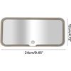 Car Sun Visor Mirror Clip on Vanity Mirror Makeup Sun Shading LED Mirror