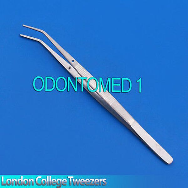 London College Tweezer Surgical Cotton & Dressing Forceps Serrated Tip Lab Tools