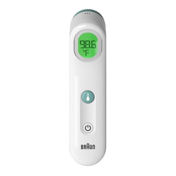 Braun Forehead Thermometer - Digital Thermometer with Professional Accuracy and Color Coded Temperature Guidance - Thermometer for Adults, Babies, Toddlers and Kids