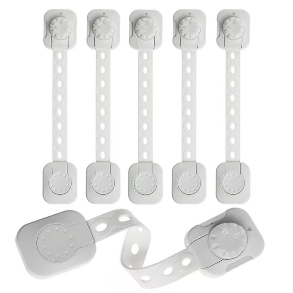 Child Lock, Drawer, Baby Guard, Children, Baby Safety, Stopper, Drawer Lock, Double Lock, Length Adjustable, Unlock with Both, Refrigerator Stopper, Door, Door Lock, Earthquake Prevention, Pinching Prevention, Tamper Prevention, Baby Guard, Door Lock (Set