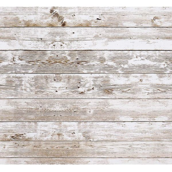 YENHOME Wood Wallpaper 17.7x200 inch Decorative Shiplap Peel and Stick Wallpaper Distressed Wood Contact Paper Removable Wallpaper for Kitchen Bedroom Self Adhesive Bulletin Board Paper Roll