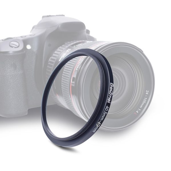 40,5 mm auf 49 mm Filter Adapter von,kompatibel mit Allen 40,5 mm Objektiven mit 49 mm UV, ND, CPL, Filter, 40,5 mm Objektiv zu 49 mm Kamera Filter (40,5-49 mm)