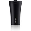 Sttoke Leakproof Ceramic Reusable Coffee Cup 12 oz - Luxe Black