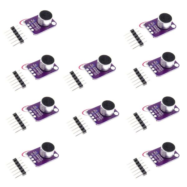 10pcs Electret Microphone Amplifier MAX4466 Module Adjustable Gain Blue Breakout Board