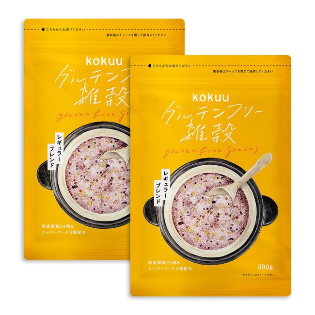 kokuu Millet, 21.2 oz (600 g) (300 g x 2), Millet Rice, Gluten-Free, Millet Blend, Made in Japan, Superfood, Dietary Fiber, Protein