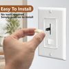8 Pcs Dimmer Replacement Knob, White Dimmer Slide Knobs, Light Switch Button Rep