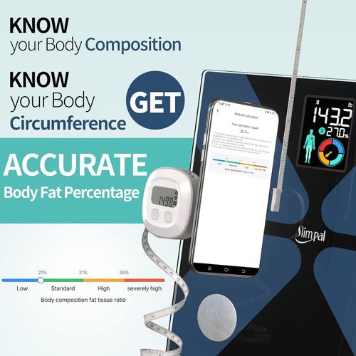 Slimpal Body Fat Scale and Tape Measure Combo