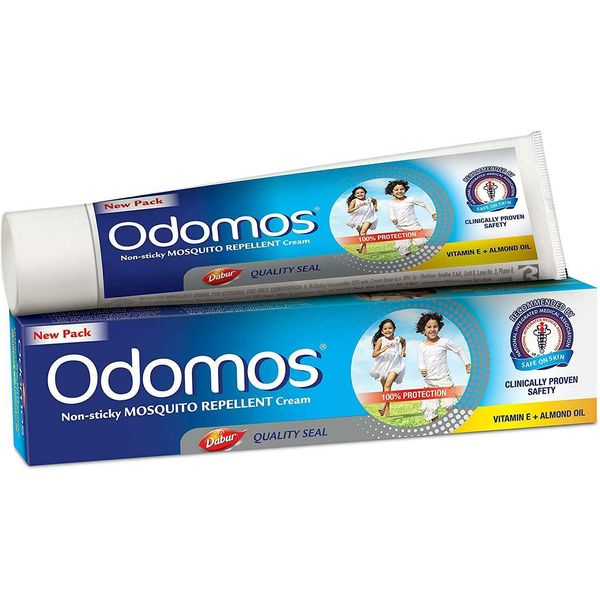 Odomos Non-Sticky Mosquito Repellent Cream (with Vitamin E & Almond) - 50g