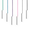 Ceiling Switch Pull Cord String, with Ice White Ergonomic Handle. Choice of Contrasting Bright and Fun Cords.