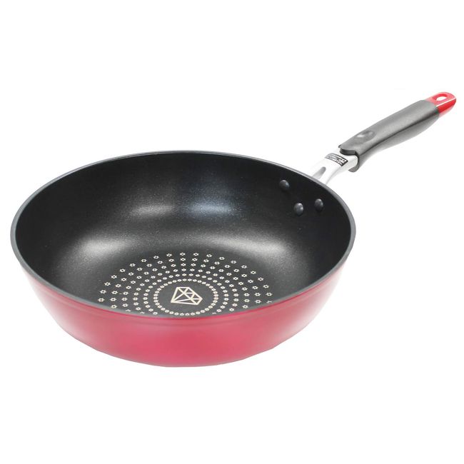 nansenzyapan Frying Pan Red 28 cm Al Premium Quality itame Pot