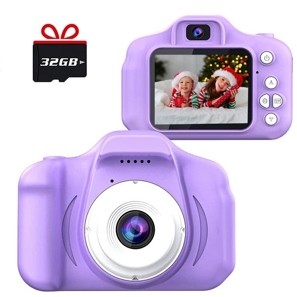 Tyseoome Kids Camera Toys for Girls,Christmas Birthday Festival Gift for Kids Digital Camera for Kids, Toys for 3 4 5 6 7 8 Year Old Girls with 32GB SD Card