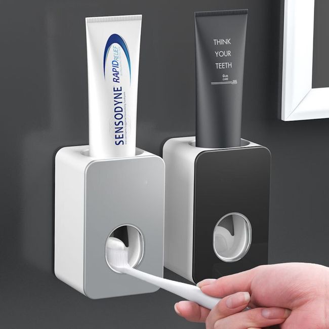 Toothbrush Holders for Bathroom, with Automatic Toothpaste