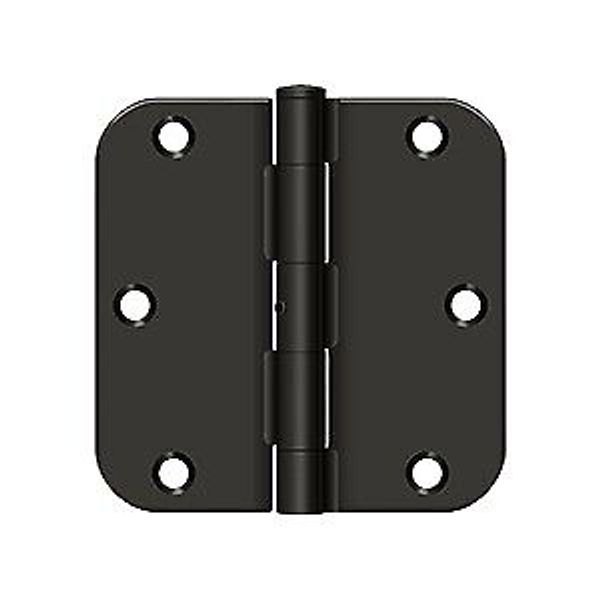 Deltana S35R5N10B 3-1/2x5/8 Plain Bearing Mortise Door Hinge Bulk Pack