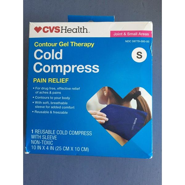 CVS Health: Cold Compress Contour Gel Therapy Size S Reusable with Sleeve