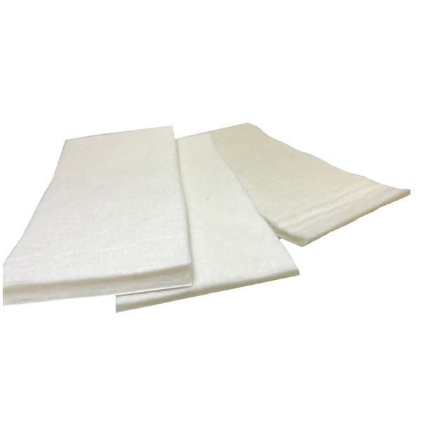 Chiropody Podiatry Felt Hypoallergenic Semi Compressed 7mm (Size 22x11cm) Approx Multiples (3), White