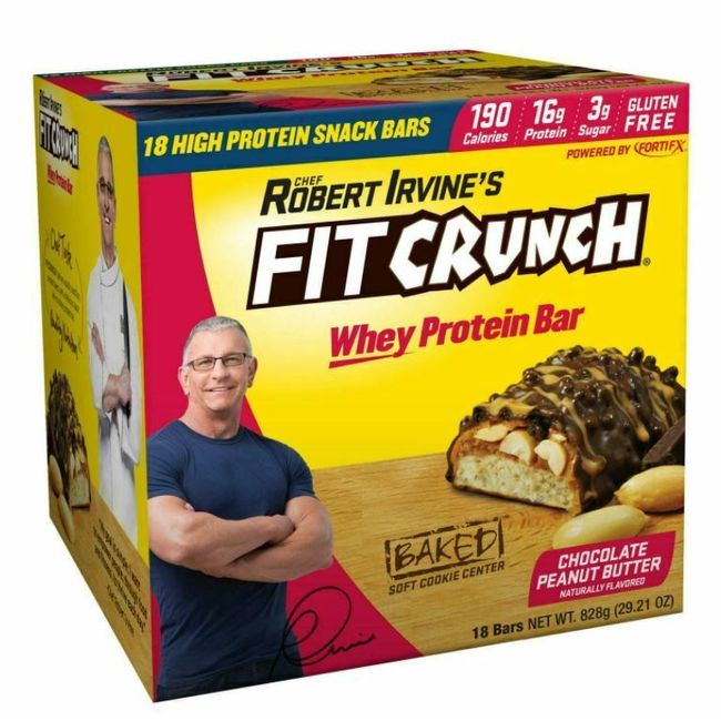 ROBERT IRVINE'S Fitcrunch Chocolate Peanut Butter Bars, 18 ct. - SHIPS FREE!