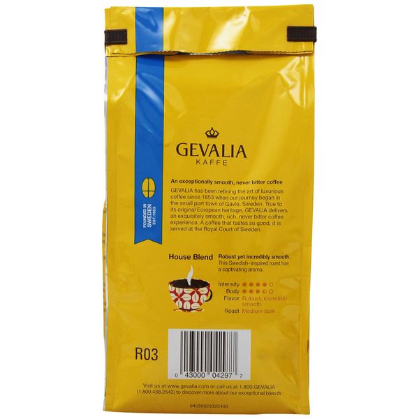 Gevalia Decaf Medium Roast Ground Coffee (12oz Bag)