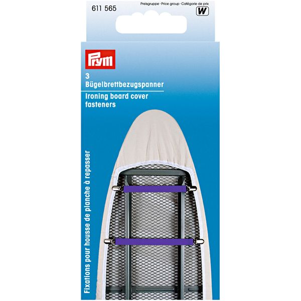 Prym Ironing Board Cover Fasteners, Purple, On Size