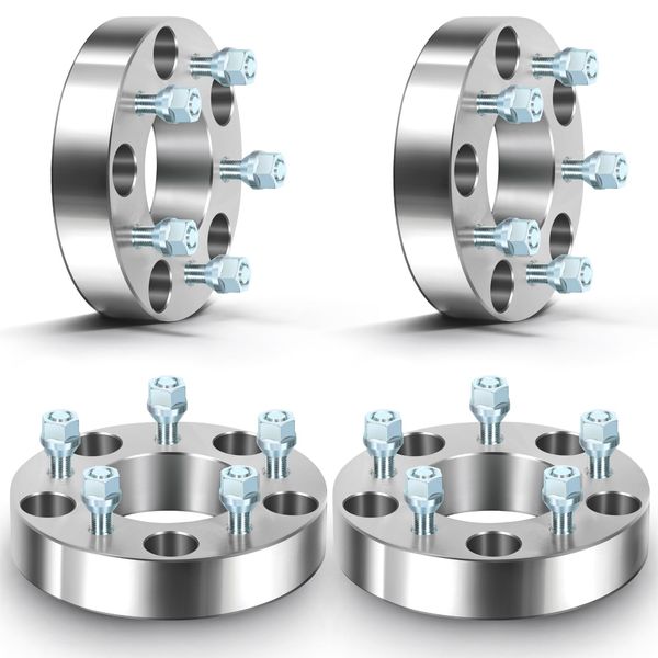 ECCPP 4X 1.5 (38mm) 5x5.5 to 5x5 Wheel Spacers Adapters 5x139.7 to 5x127 Wheel Adapter 87.1mm Fit for E150 for Ram 1500 for E150 Econoline with 1/2" Studs