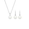 Elli Schmuckset Damen Set Basic mit Muschelkernperlen in 925 Sterling Silber