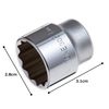 TONE Socket (12 Angles) 3D-24 Insertion Angle 0.3 inch (9.5 mm) (3/8 inch), Double Side Width 0.9 inch (24 mm)