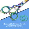 ZAMAHA UK Left Handed Hairdressing Scissors Professional Hair Cutting Scissors Kit/Thinning Shears/Barber Scissor/Hair Scissors -6.5'' Texturing Scissor,Thinning Scissors for Men Women