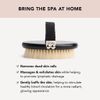 Kitsch Exfoliating Body Scrubber - Soft Vegan Bristle Dry Brush for Sensitive Skin | Gentle Back Scrubber Shower Brush | Dry Brushing Body Brush | Shower Scrubber for Body Exfoliator & Massage, 1count