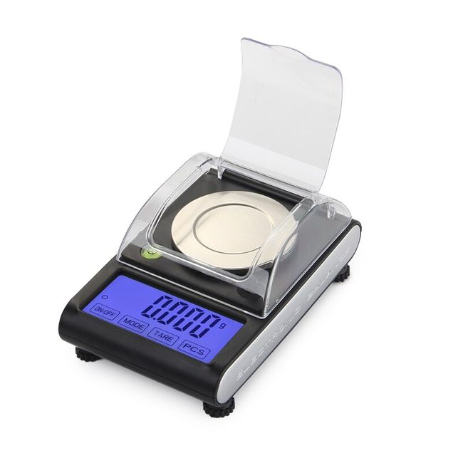 Kitchen Scale, Digital Milligram Scale 0.001g /50g, with Calibration Weight  Tweezer Weighing Pan, High Precision Jewelry Scale Grams, Electronic