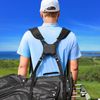 Big Teeth Golf Cart Bag Straps Replacement Shoulder Padded Comfortable Nylon Adjustable Universal Black&blue