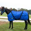 Channel Quilt Stable Blanket (84, Blue)