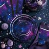Space Galaxy Party Decorations Tableware - Outer Space Birthday Party Supplies, 