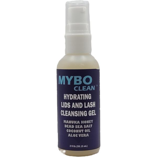 Mybo Clean Hydrating Lid and Lash Cleansing Gel, Manuka Honey UMF 16+, Aloe Vera, Coconut Oil, Dead Sea Salt, 2 fl oz